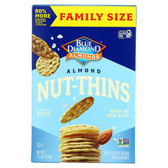 Blue Diamond, Almond Nut-Thins, Rice Cracker Snacks, Hint of Sea Salt, 7.7 oz (218 g)