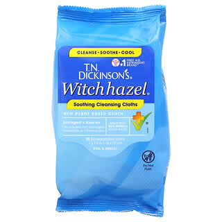 Dickinson Brands, Witch Hazel, Soothing Cleansing Cloths, 25 Biodegradable Cloths
