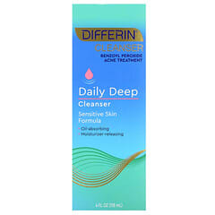 Differin, Daily Deep Cleanser, Sensitive Skin, 4 fl oz (118 ml)