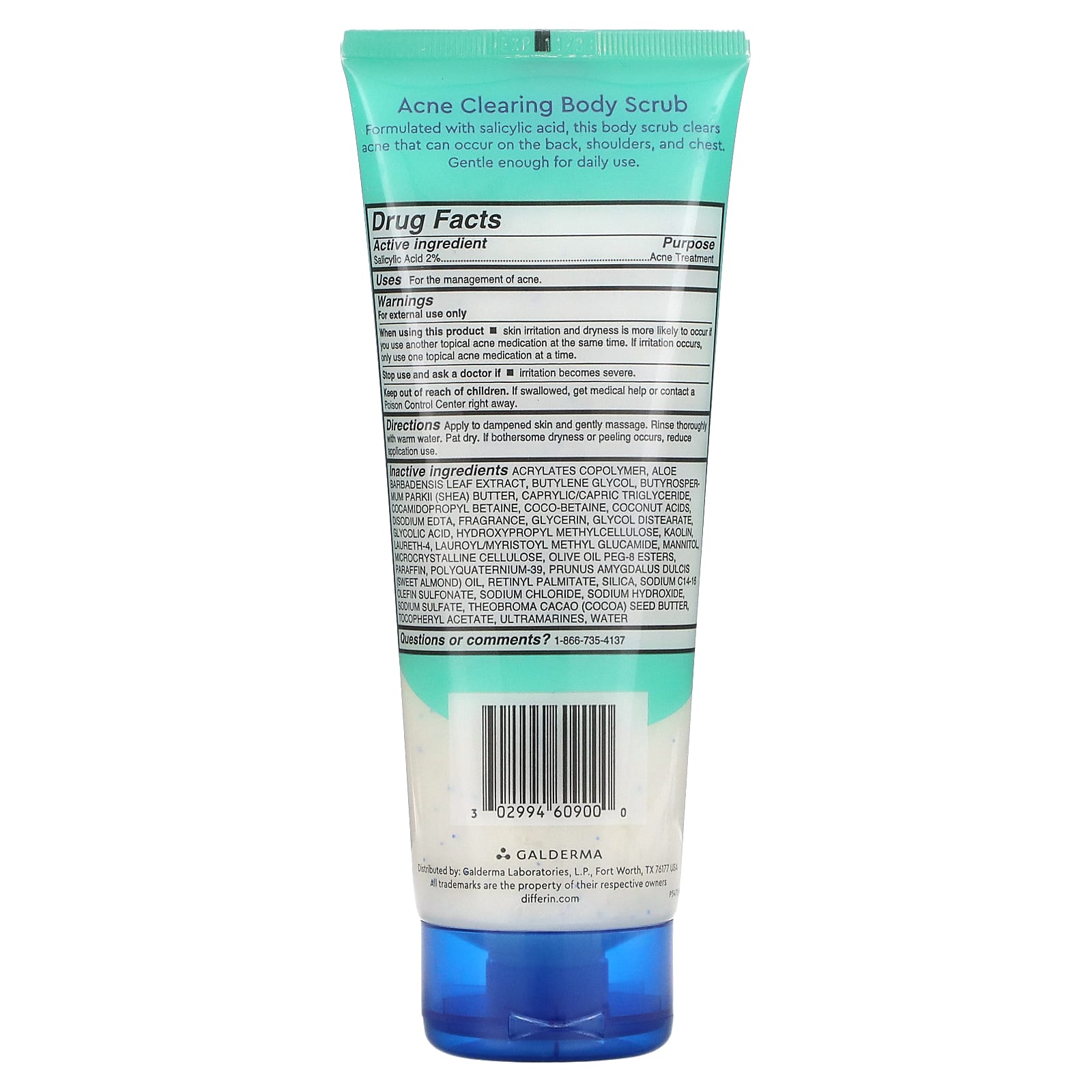 Differin, AcneClearing Body Scrub, 8 fl oz (237 ml)