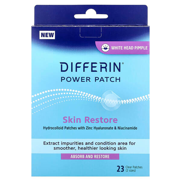 Differin, Power Patch, Skin Restore , 23 Clear Patches