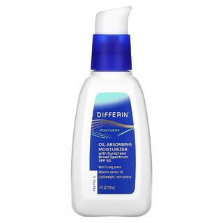 Differin, 含抗晒霜的吸油保湿乳，SPF 30，4 液量盎司（118 毫升）