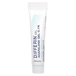Differin, Gel de Adapaleno 0,1%, Tratamento de Acne, Sem Perfume, 15 g (0,5 oz)