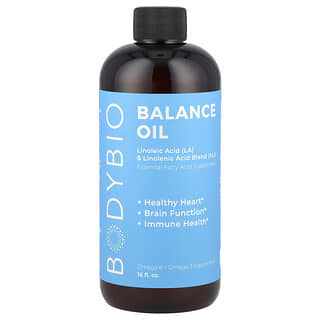 BodyBio, 平衡油，有機亞油酸和亞麻酸混合物，16 液量盎司（473 毫升）