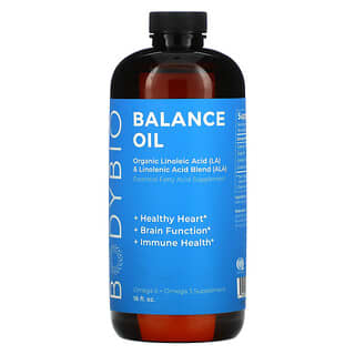 BodyBio, Balance Oil, смесь органической линолевой кислоты и линоленовой кислоты, 16 жидких унций (473 мл)