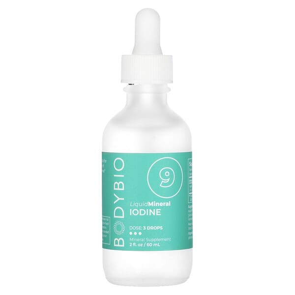 BodyBio‏, 9 Liquid Mineral, Iodine, 2 fl oz (60 ml)