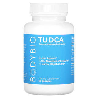 BodyBio, Tudca, Acide tauroursodésoxycholique, 60 capsules