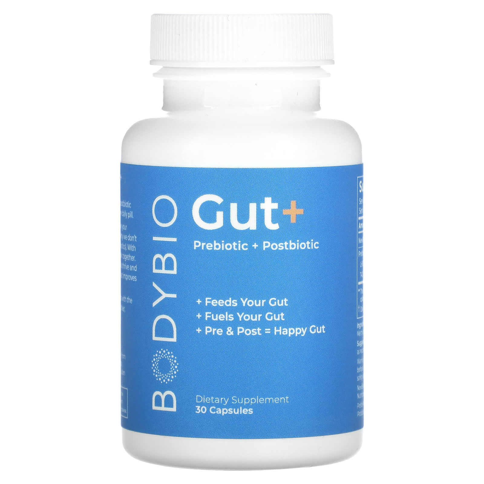 BodyBio, Gut+ Prebiotic + Postbiotic