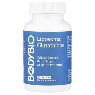 BodyBio, Liposomal Glutathione, 250 mg, 60 Capsules