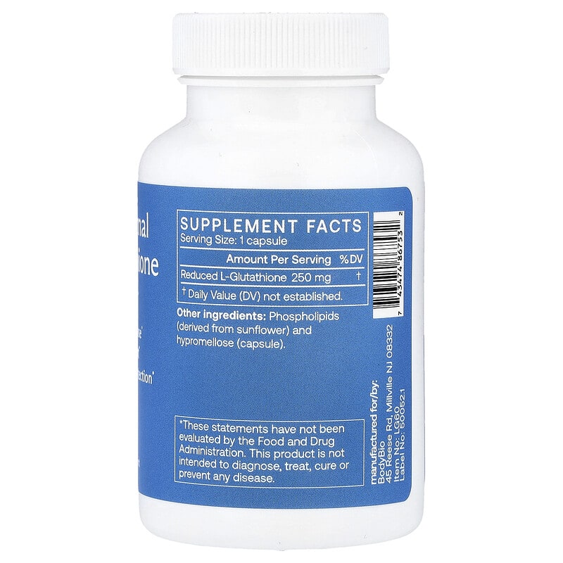 liposomal glutathione iherb Liposomal Glutathione, 60 Capsules (250 mg per Capsule)
