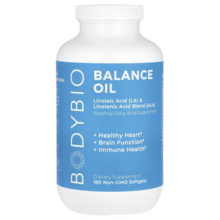 BodyBio, Balance Oil, 180 cápsulas blandas sin OGM