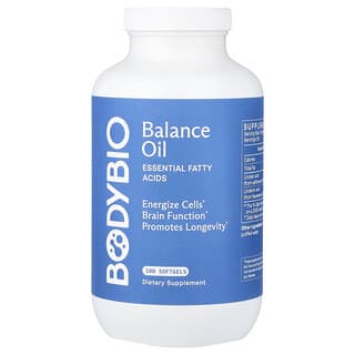 BodyBio, Balance Oil, 180 Cápsulas Softgel Não OGM