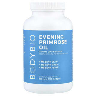 BodyBio, Evening Primrose Oil, 180 Non-GMO Softgels