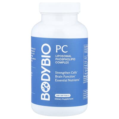 BodyBio, PC, Liposome Phospholipid Complex, 100 Softgels (650 mg per softgel)