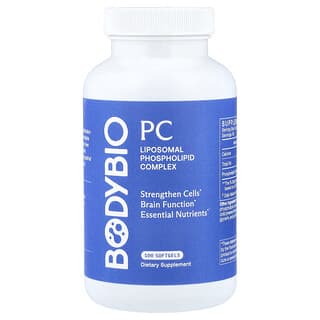 BodyBio, PC, Liposomal Phospholipid Complex, 100 Capsules (650 mg per Capsule)