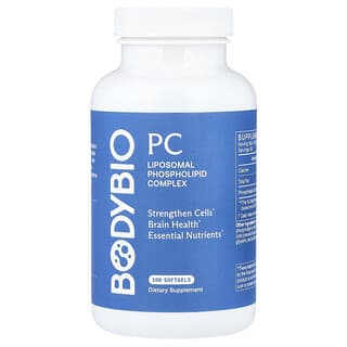 BodyBio, PC, Liposomaler Phospholipid-Komplex, 100 gentechnikfreie Weichkapseln