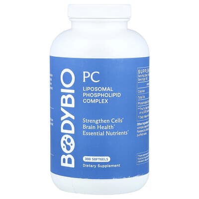 BodyBio, PC, Liposome Phospholipid Complex, 300 Softgels (650 mg per softgel)