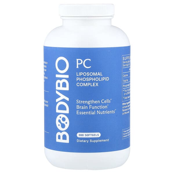 BodyBio, PC, 리포소말 포스포리피드 복합체, 소프트젤 300정(소프트젤 1정당 650mg)