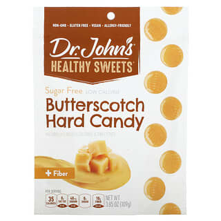 Dr. John's Healthy Sweets, حلوى صلبة بالزبدة ، + ألياف ، خالية من السكر ، 3.85 أونصة (109 جم)