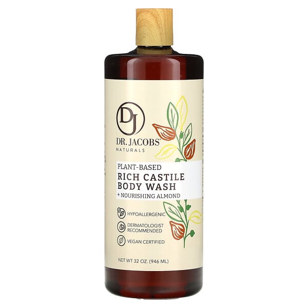 Dr. Jacobs Naturals, PlantBased Rich Castile Body Wash + Nourishing