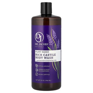 Dr. Jacobs Naturals, Plant-Based Rich Castile Body Wash, Lavender Essential Oil, 32 oz (946 ml)