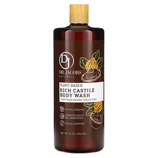 Dr. Jacobs Naturals, Plant-Based Rich Castile Body Wash, Organic Shea Butter, 32 oz (946 ml)