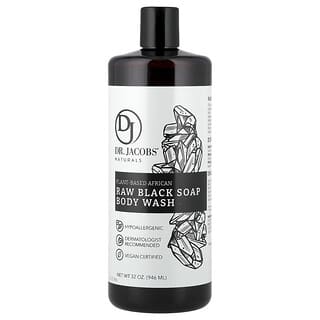 Dr. Jacobs Naturals, Plant-Based African Raw Black Soap Body Wash, 32 oz (946 ml)