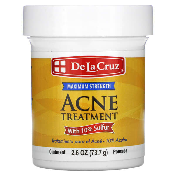 De La Cruz, Acne Treatment Ointment 硫黄10％配合 成分増量タイプ 73.7g（2.6オンス）