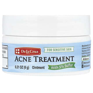 De La Cruz, Acne Treatment with 5% Sulfur, 0.21 oz (6 g)