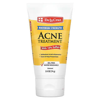 De La Cruz, Baume, Traitement de l'acné avec 10 % de soufre, Efficacité maximale, 74 g