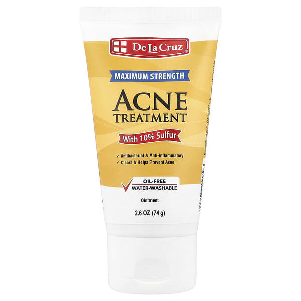 De La Cruz, Acne Treatment Ointment 硫黄10%配合 成分増量タイプ 74g(2.6オンス)