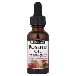 De La Cruz, 全全净玫瑰果油，焕活面部保湿霜，1 液量盎司（30 毫升）