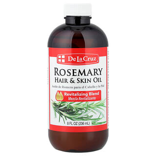 De La Cruz, Ulei de rozmarin pentru păr și piele, 8 fl oz (236 ml)