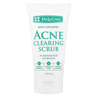 De La Cruz, Exfoliante para eliminar el acné, 114 g (4 oz)