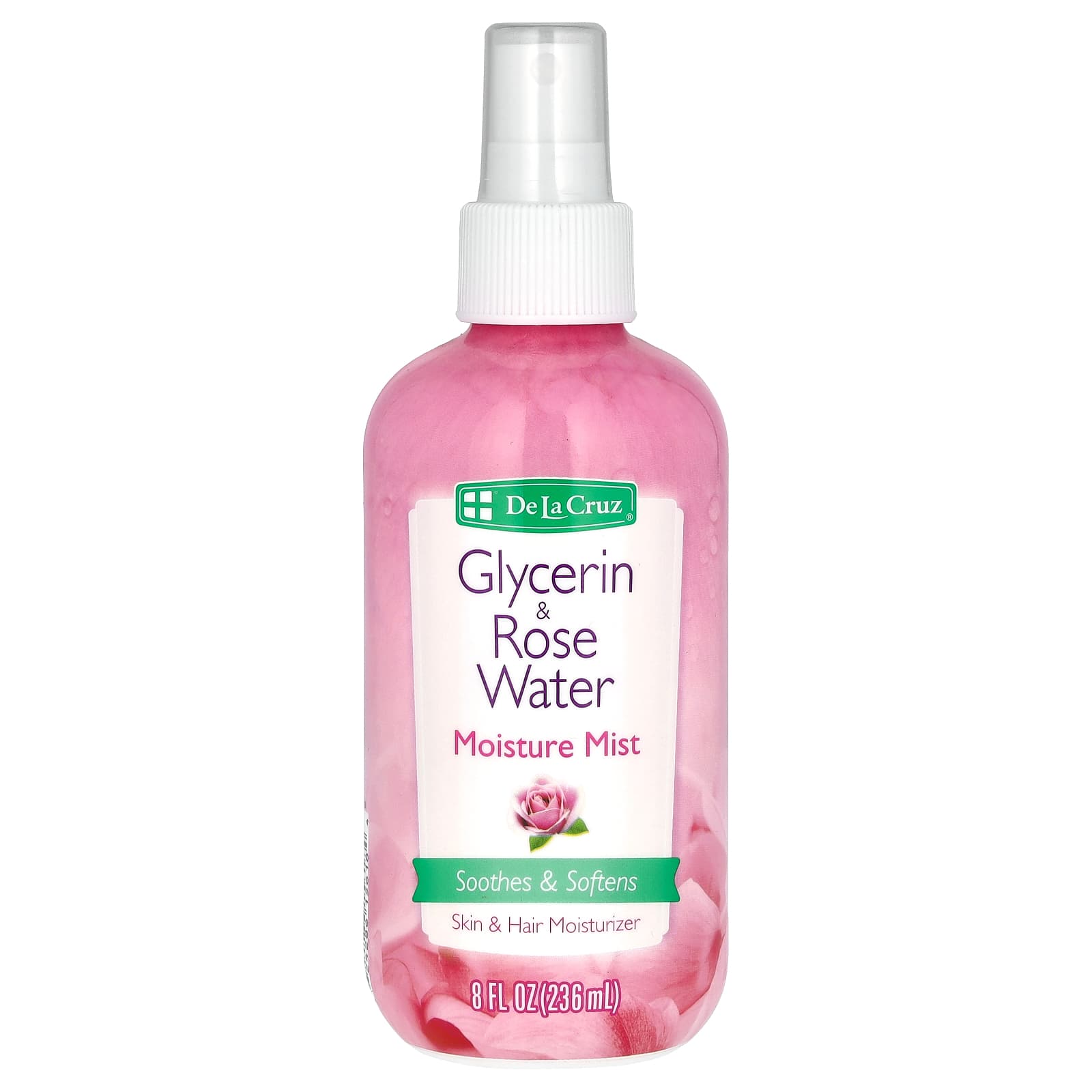 De La Cruz Glycerin Rose Water Moisture Mist 8 Fl Oz 236 Ml de-la-cruz-glycerin-rose-water-moisture-mist-8-fl-oz-236-ml