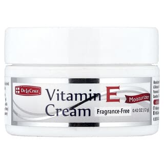 De La Cruz, Vitamin E Cream, Fragrance-Free, 0.42 oz (12 g)