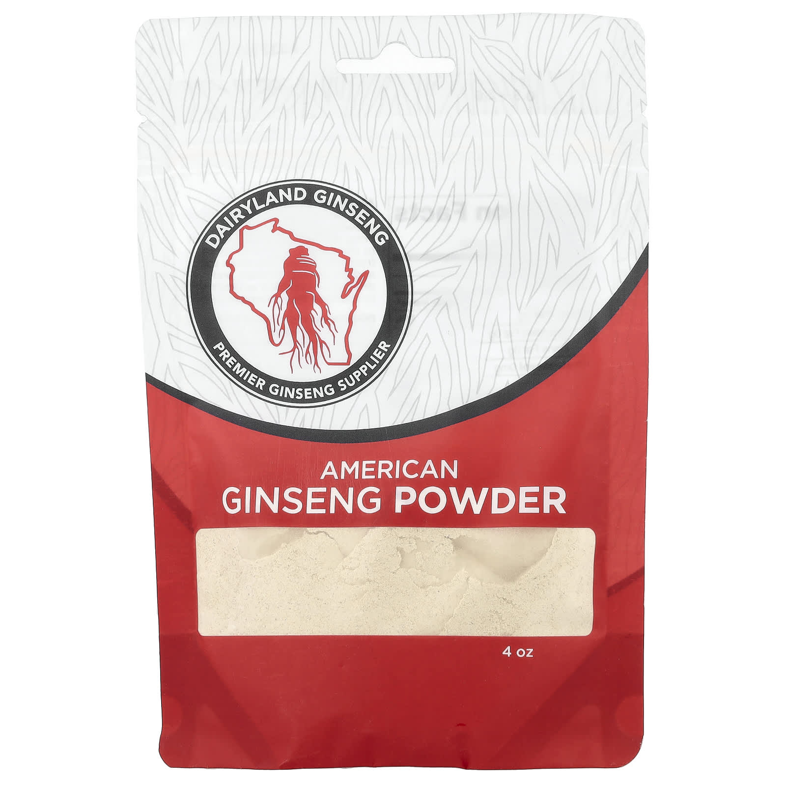 Dairyland Ginseng, американский женьшень в порошке, 118 мл (4 унции)