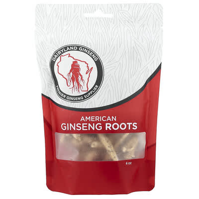 Dairyland Ginseng, American Ginseng Root, 4 oz.