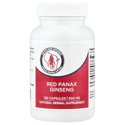 Dairyland Ginseng, Red Ginseng, 500 mg, 150 Capsules