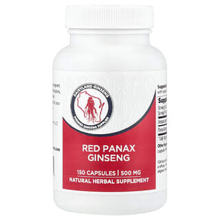 Dairyland Ginseng, Red Panax Ginseng, 500 mg, 150 Capsules