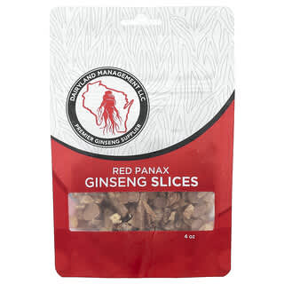Dairyland Ginseng, Red Panax Ginseng Slices, 4 oz