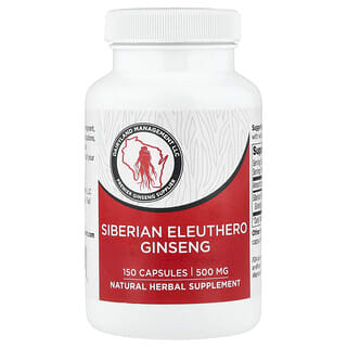 Dairyland Ginseng, Ginseng ginseng siberiano, 500 mg, 150 cápsulas
