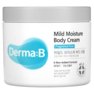 Derma:B, Mild Moisture Body Cream, Fragrance Free, 14.5 fl oz (430 ml)