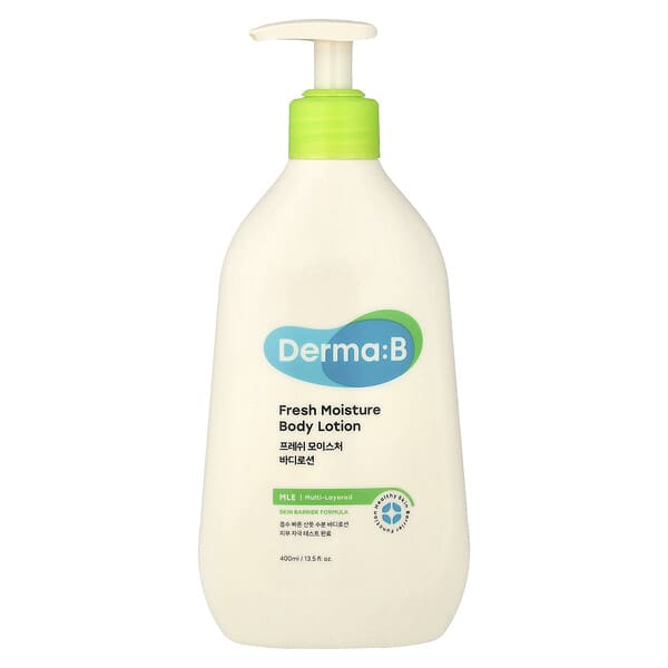 Derma:B, 프레시 모이스처 바디 로션, 400ml(13.5fl oz)