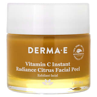 DERMA E, Peeling Facial Cítrico para Radiância Instantânea com Vitamina C, 56 g (2 oz)