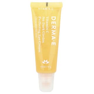 DERMA E, Vitamin C, No Dark Circles Perfecting Eye Cream, 1/2 oz (14 g)