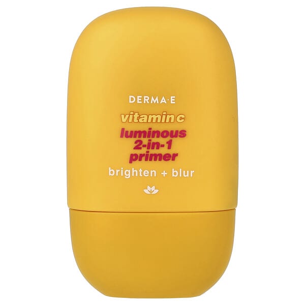 DERMA E, Vitamin C Luminous 2-in-1 Primer, For All Skin Types, 1 fl oz (30 ml)