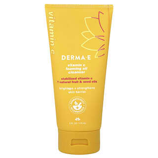 DERMA E, пенка с маслом для умывания с витамином C, 175 мл (6 жидк. унций)