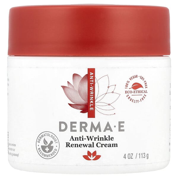 DERMA E, 주름 개선 리뉴얼 크림, 113g(4oz)