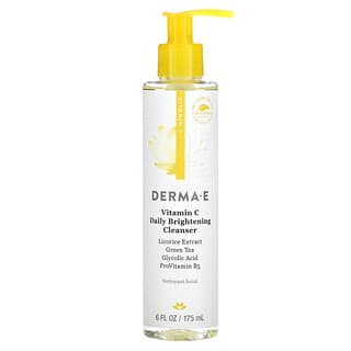 DERMA E, Очищающее осветляющее средство с витамином C для ежедневного применения, 175 мл (6 жидк. унций)